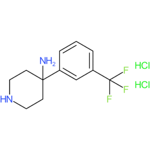4-[3-(Trifluoromethyl)phenyl]piperidin-4-amine dihydrochloride
