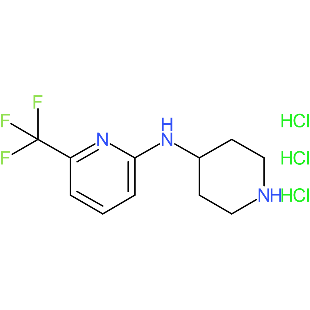 N-(Piperidin-4-yl)-6-(trifluoromethyl)pyridin-2-amine trihydrochloride
