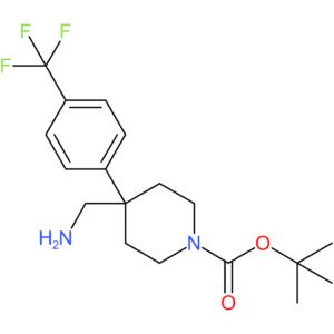 tert-Butyl 4-(aminomethyl)-4-[4-(trifluoromethyl)phenyl]piperidine-1-carboxylate