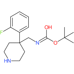 tert-Butyl {[4-(2-fluorophenyl)piperidin-4-yl]methyl}carbamate