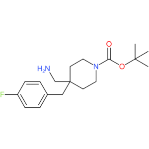 tert-Butyl 4-(aminomethyl)-4-(4-fluorobenzyl)piperidine-1-carboxylate