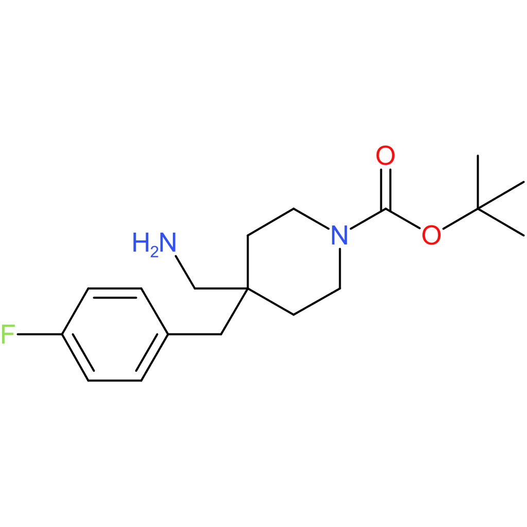 tert-Butyl 4-(aminomethyl)-4-(4-fluorobenzyl)piperidine-1-carboxylate