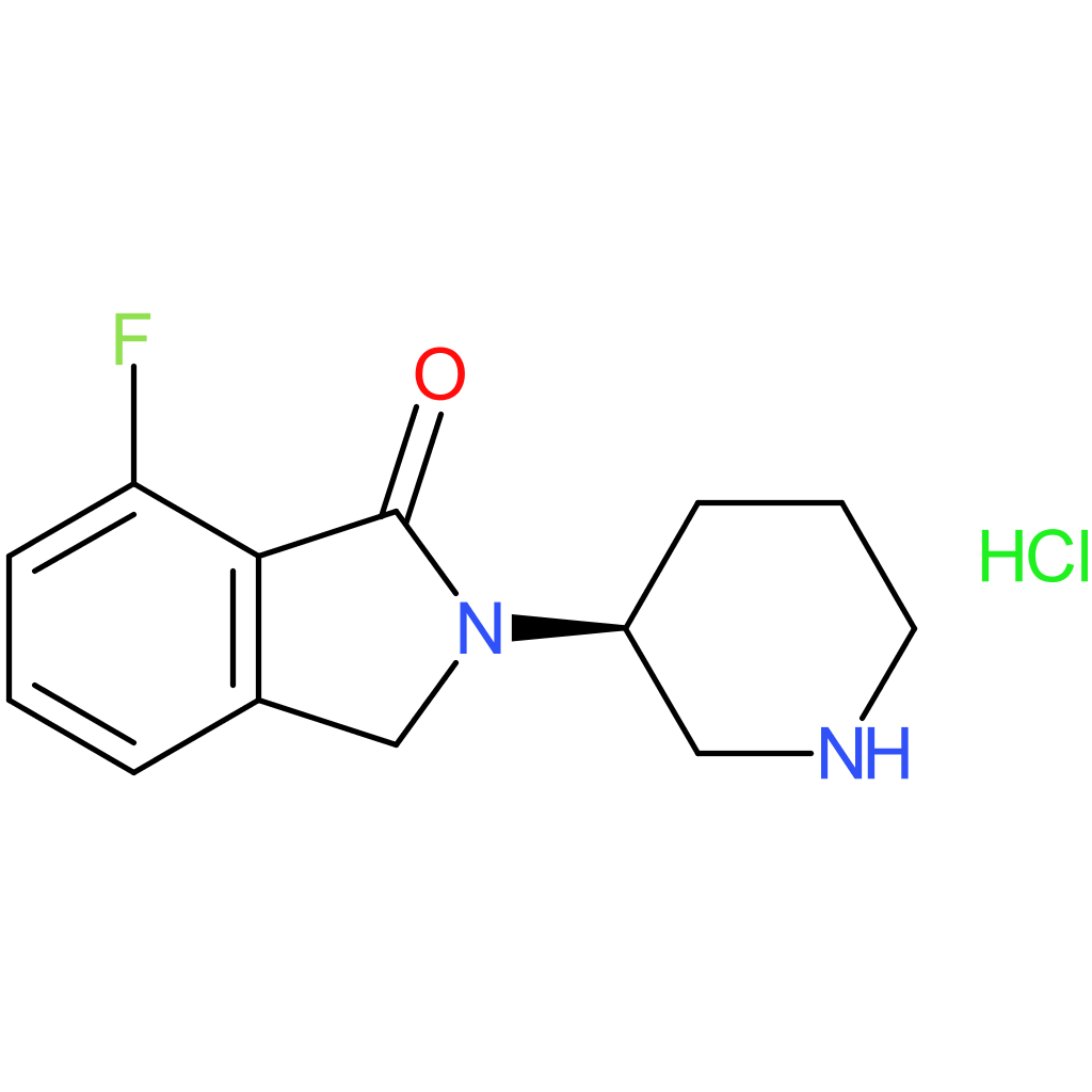(S)-7-Fluoro-2-(piperidin-3-yl)isoindolin-1-one hydrochloride