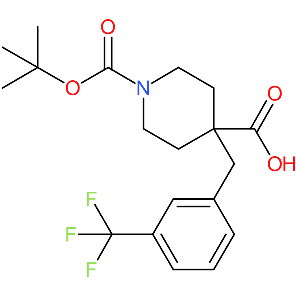 1-(tert-Butoxycarbonyl)-4-[3-(trifluoromethyl)benzyl]piperidine-4-carboxylic acid