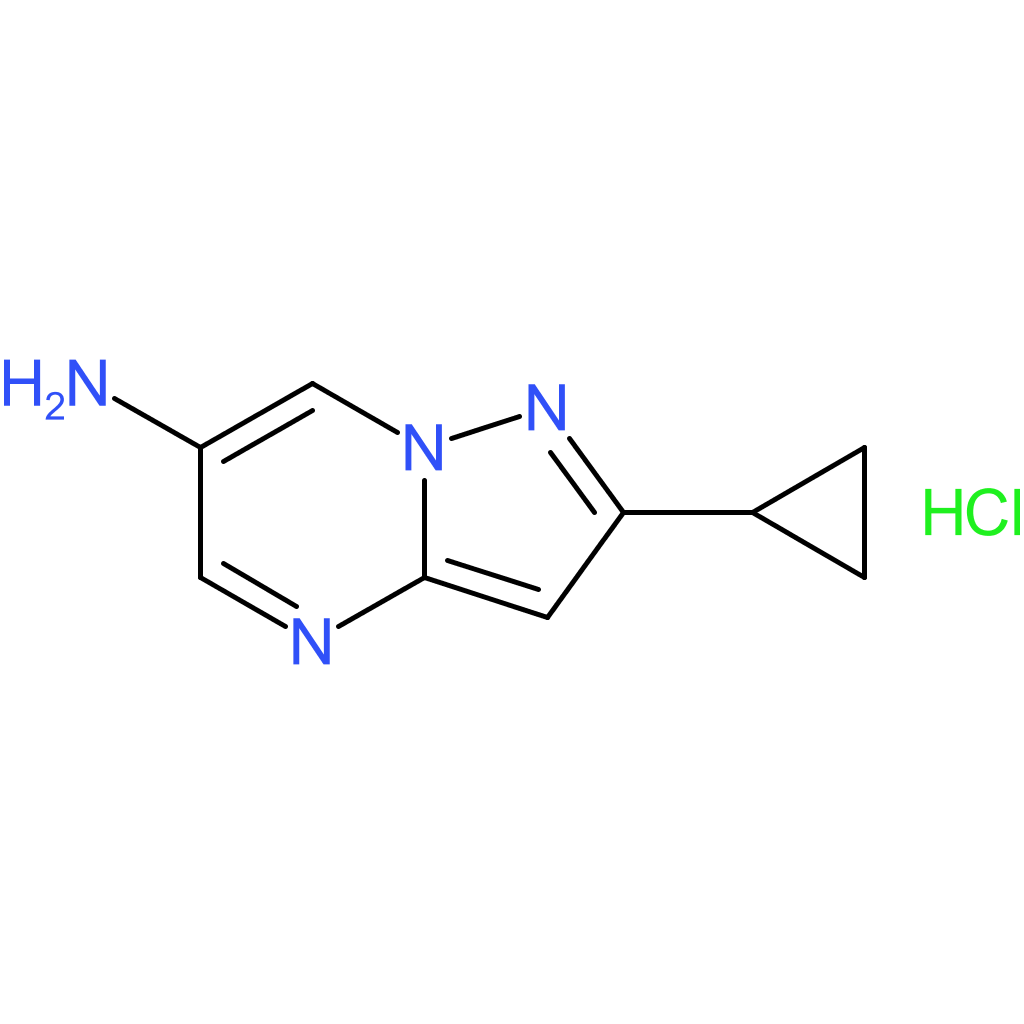 2-Cyclopropylpyrazolo[1,5-a]pyrimidin-6-amine hydrochloride