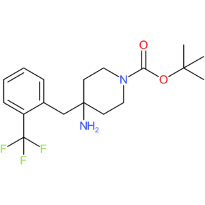 tert-Butyl 4-amino-4-[2-(trifluoromethyl)benzyl]piperidine-1-carboxylate
