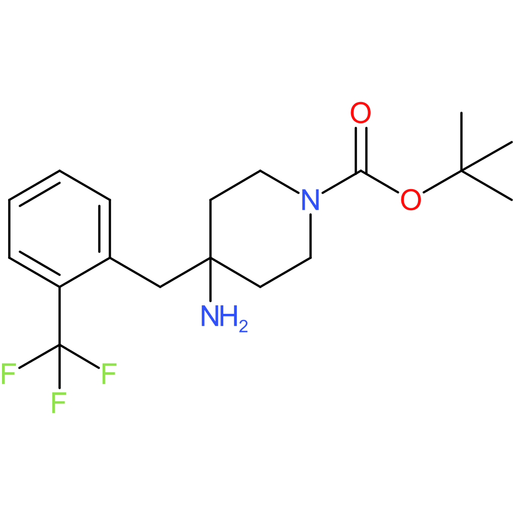 tert-Butyl 4-amino-4-[2-(trifluoromethyl)benzyl]piperidine-1-carboxylate