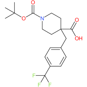 1-(tert-Butoxycarbonyl)-4-[4-(trifluoromethyl)benzyl]piperidine-4-carboxylic acid