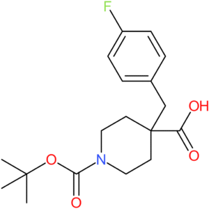 1-(tert-Butoxycarbonyl)-4-(4-fluorobenzyl)piperidine-4-carboxylic acid