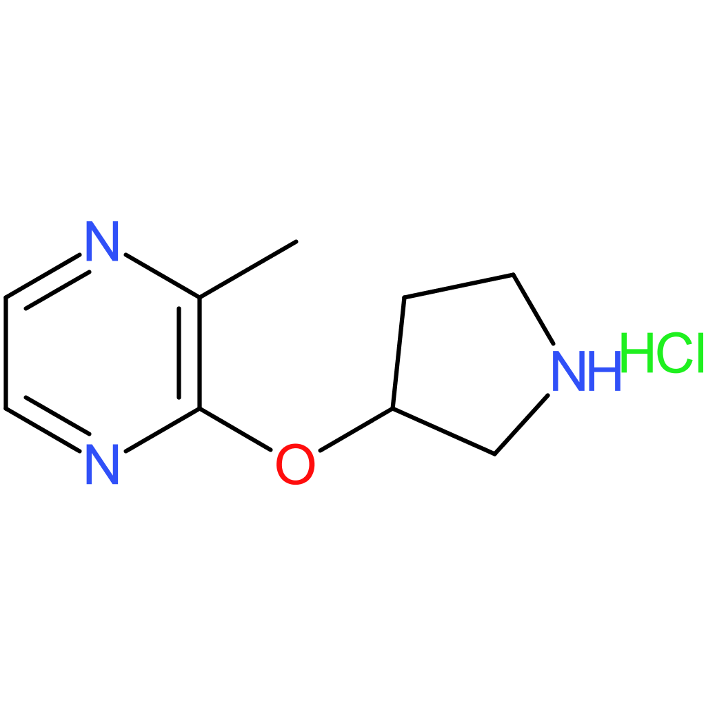 2-Methyl-3-(pyrrolidin-3-yloxy)pyrazine hydrochloride