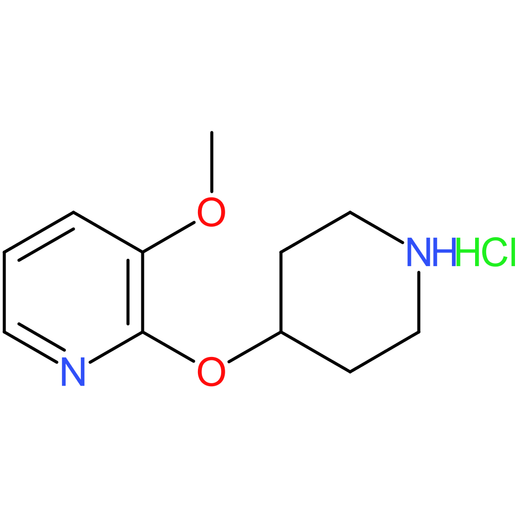 3-Methoxy-2-(piperidin-4-yloxy)pyridine hydrochloride