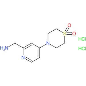 4-[2-(Aminomethyl)pyridin-4-yl]-1lambda(6),4- thiomorpholine-1,1-dione dihydrochloride
