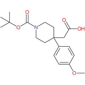 2-[1-(tert-Butoxycarbonyl)-4-(4-methoxyphenyl)piperidin-4-yl]acetic acid