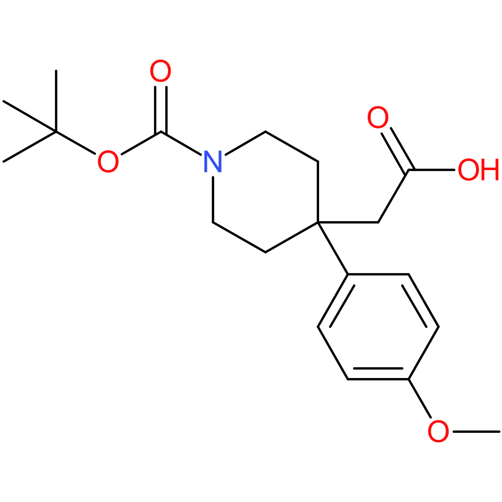2-[1-(tert-Butoxycarbonyl)-4-(4-methoxyphenyl)piperidin-4-yl]acetic acid