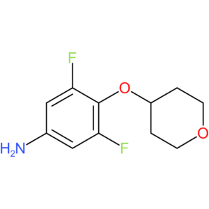 3,5-Difluoro-4-(tetrahydro-2H-pyran-4-yloxy)benzenamine