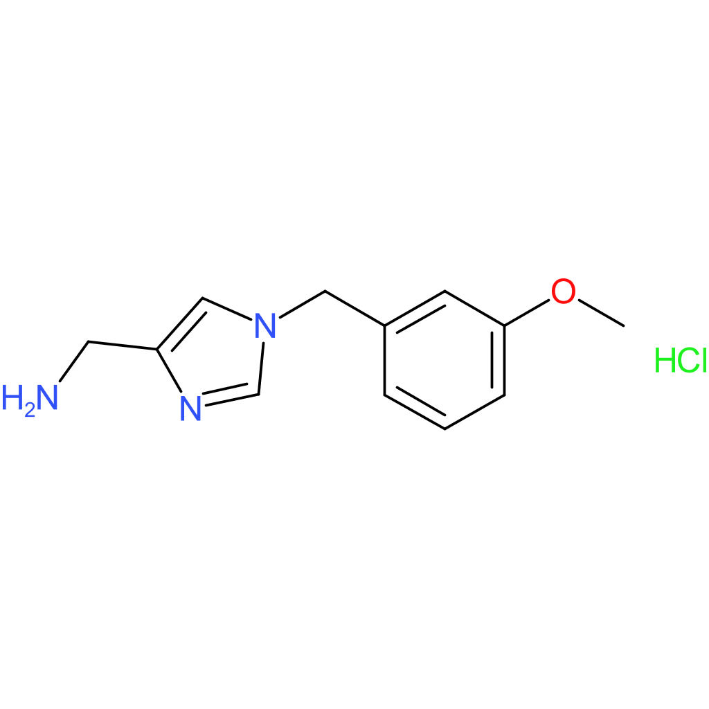 (1-(3-Methoxybenzyl)-1H-imidazol-4-yl)methanamine hydrochloride
