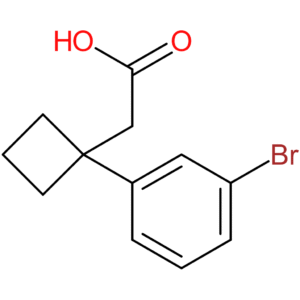 2-[1-(3-Bromophenyl)cyclobutyl]acetic acid