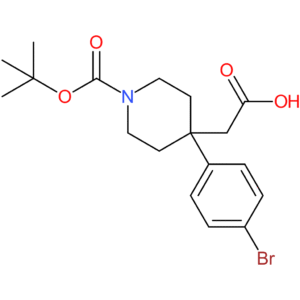 2-[4-(4-Bromophenyl)-1-(tert-butoxycarbonyl)piperidin-4-yl]acetic acid