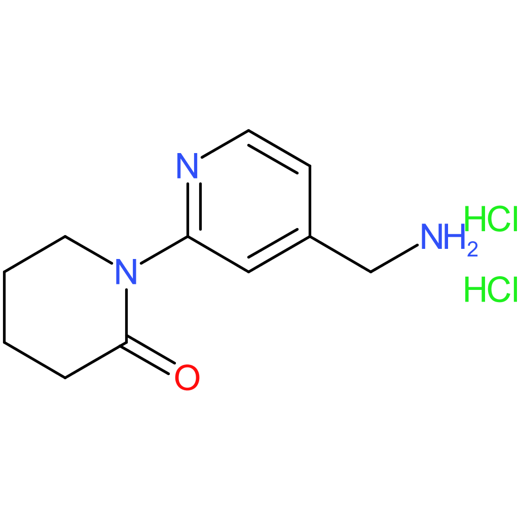 1-[4-(Aminomethyl)pyridin-2-yl]piperidin-2-one dihydrochloride