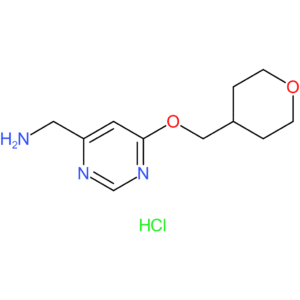{6-[(Tetrahydro-2H-pyran-4-yl)methoxy]pyrimidin-4-yl}methanamine hydrochloride