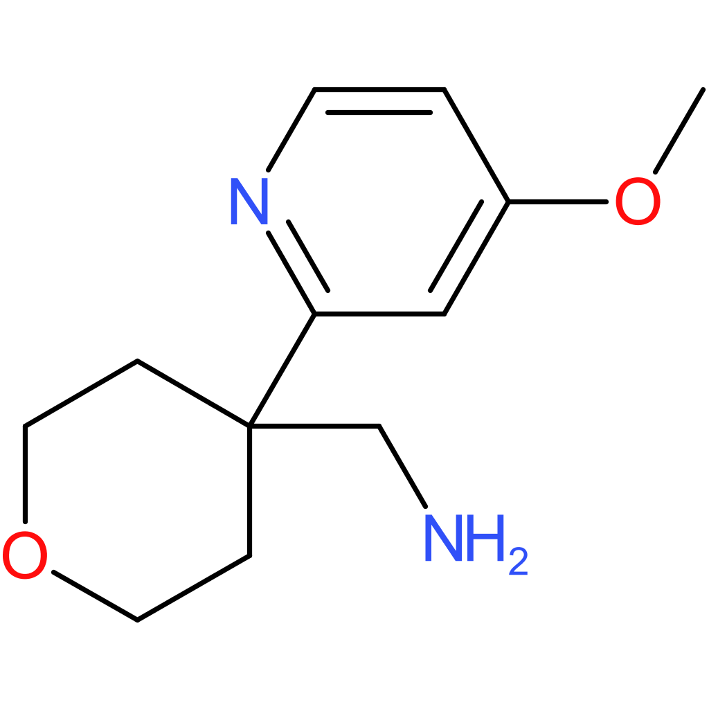 [4-(4-Methoxypyridin-2-yl)oxan-4-yl]methanamine