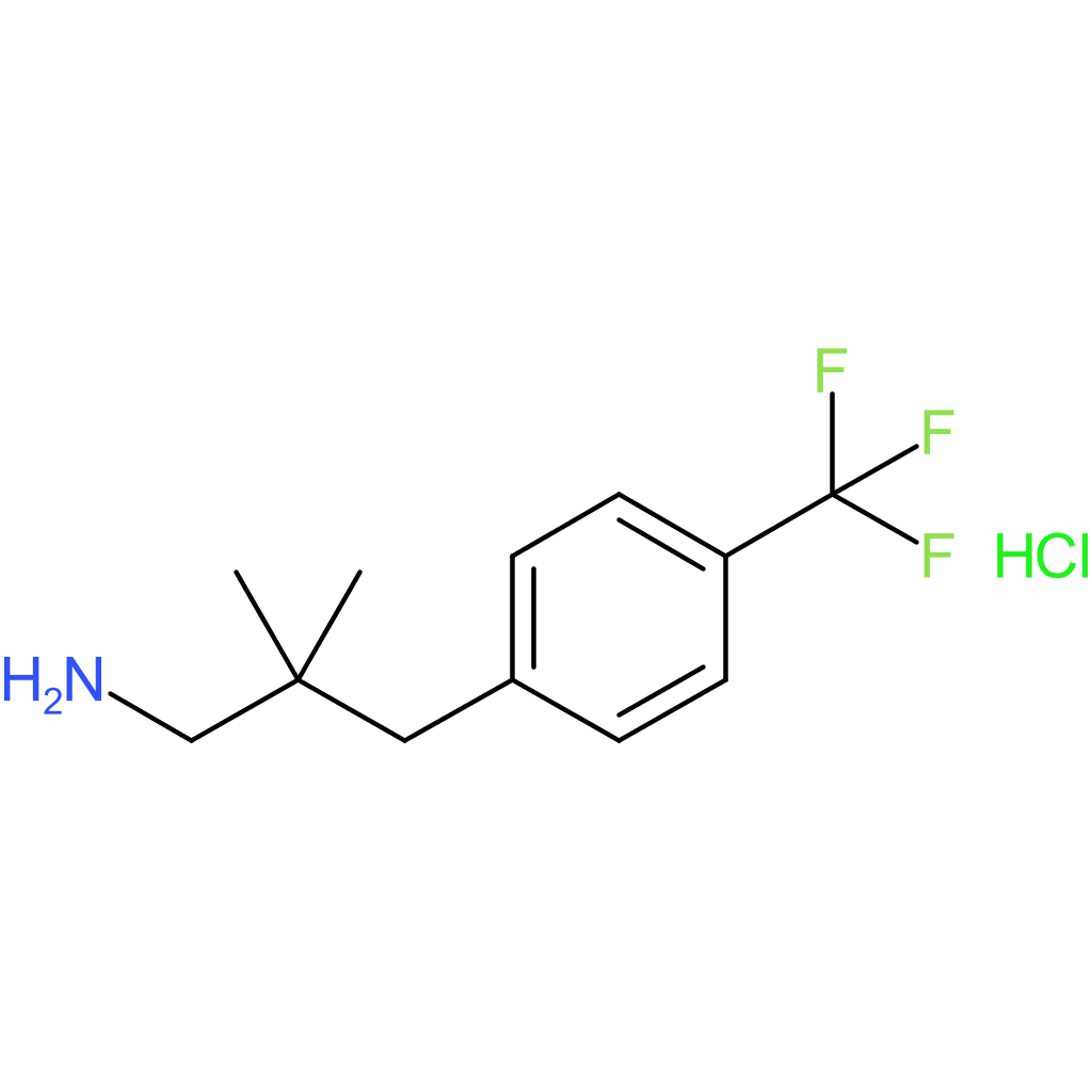 2,2-Dimethyl-3-[4-(trifluoromethyl)phenyl]propan-1-amine hydrochloride