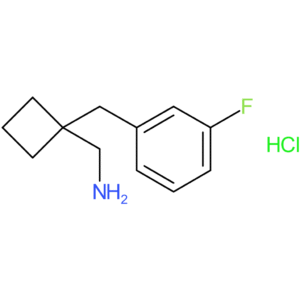 {1-[(3-Fluorophenyl)methyl]cyclobutyl}methanamine hydrochloride