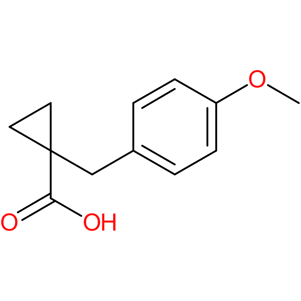1-[(4-Methoxyphenyl)methyl]cyclopropane-1-carboxylic acid