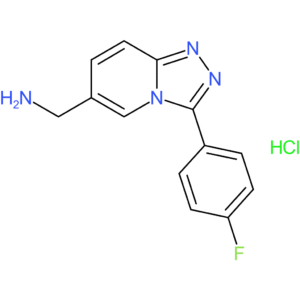 [3-(4-Fluorophenyl)-[1,2,4]triazolo[4,3-a]pyridin-6-yl]methanamine hydrochloride
