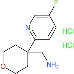 [4-(5-Fluoropyridin-2-yl)oxan-4-yl]methanamine dihydrochloride