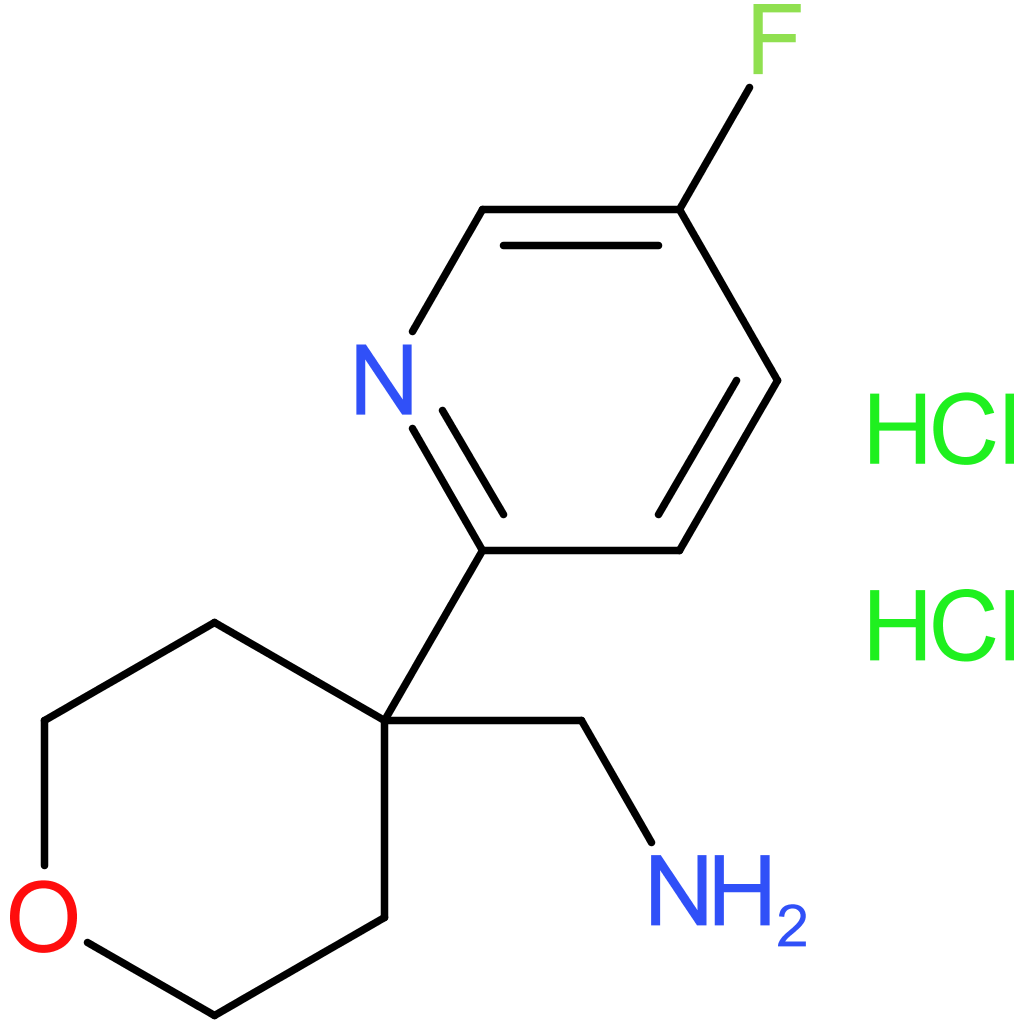 [4-(5-Fluoropyridin-2-yl)oxan-4-yl]methanamine dihydrochloride