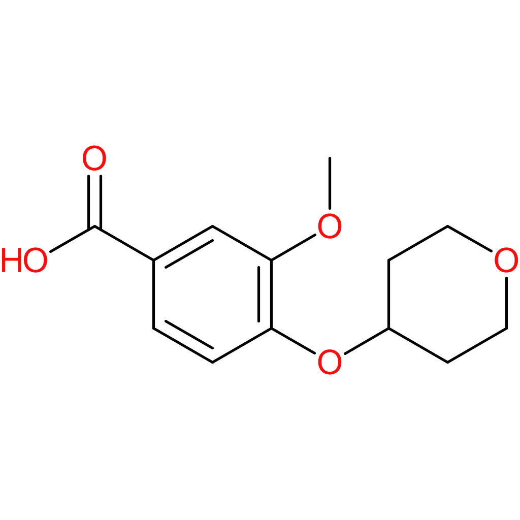 3-Methoxy-4-(oxan-4-yloxy)benzoic acid