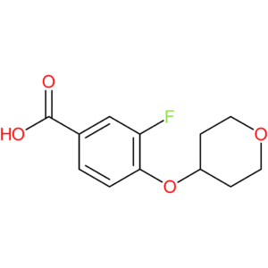 3-Fluoro-4-(oxan-4-yloxy)benzoic acid