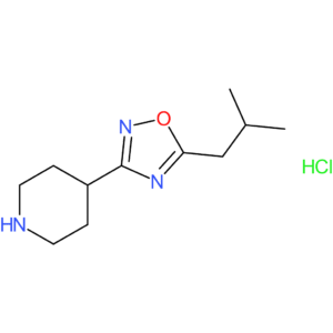 4-[5-(2-Methylpropyl)-1,2,4-oxadiazol-3-yl]piperidine hydrochloride