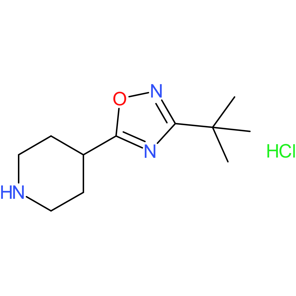 4-(3-tert-Butyl-1,2,4-oxadiazol-5-yl)piperidine hydrochloride