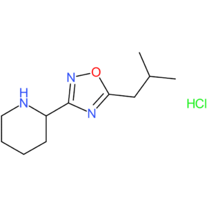 2-[5-(2-Methylpropyl)-1,2,4-oxadiazol-3-yl]piperidine hydrochloride