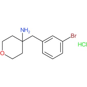 4-[(3-Bromophenyl)methyl]oxan-4-amine hydrochloride
