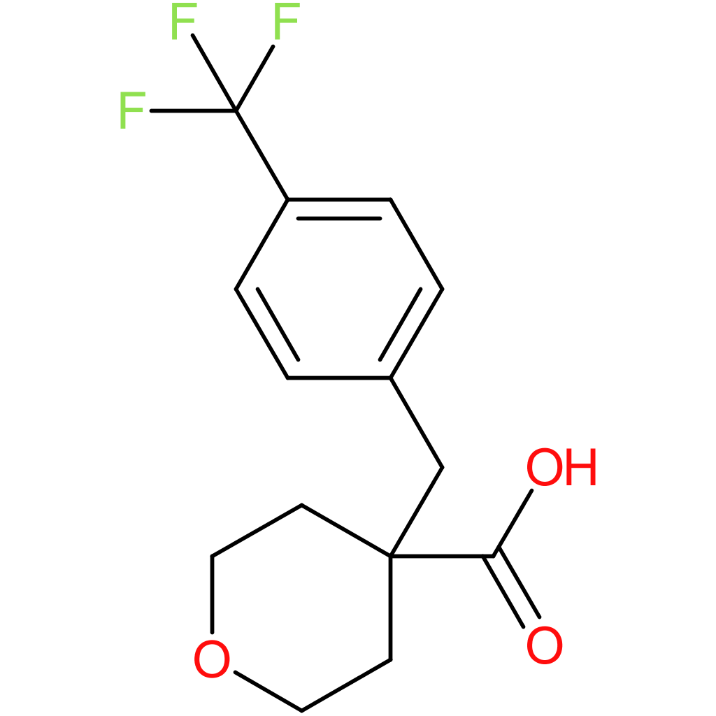 4-{[4-(Trifluoromethyl)phenyl]methyl}oxane-4-carboxylic acid