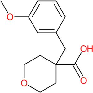 4-[(3-Methoxyphenyl)methyl]oxane-4-carboxylic acid