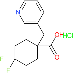 4,4-Difluoro-1-(pyridin-3-ylmethyl)cyclohexane-1-carboxylic acid hydrochloride