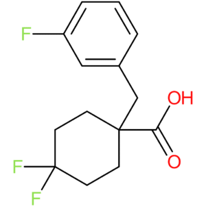 4,4-Difluoro-1-[(3-fluorophenyl)methyl]cyclohexane-1-carboxylic acid