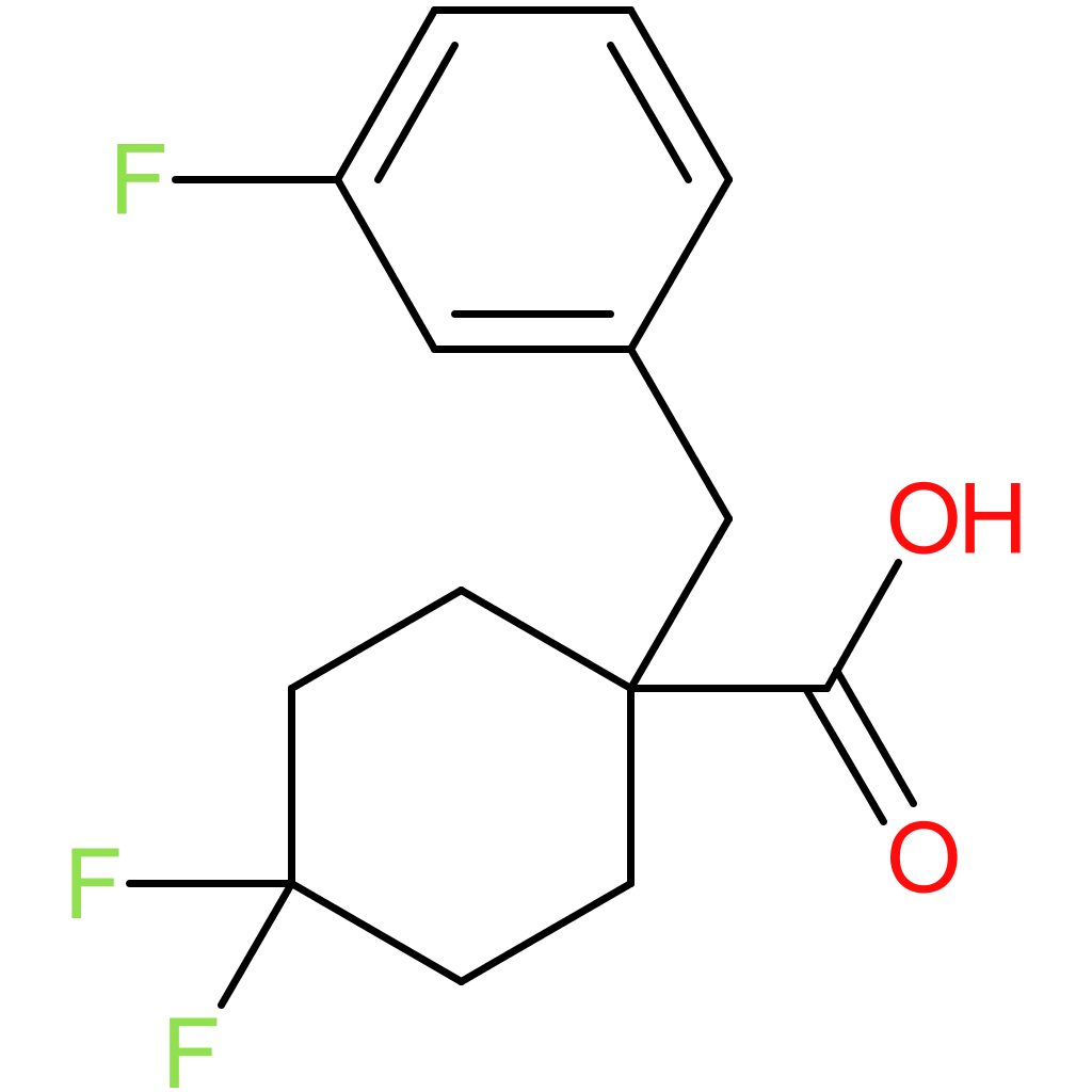 4,4-Difluoro-1-[(3-fluorophenyl)methyl]cyclohexane-1-carboxylic acid