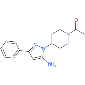 1-[4-(5-Amino-3-phenyl-1H-pyrazol-1-yl)piperidin-1-yl]ethan-1-one