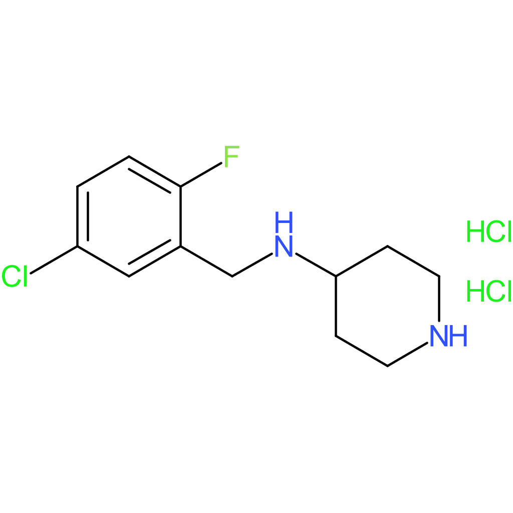 N-(5-Chloro-2-fluorobenzyl)piperidin-4-amine dihydrochloride