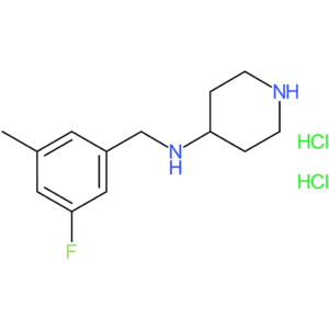 N-(3-Fluoro-5-methylbenzyl)piperidin-4-amine dihydrochloride
