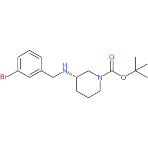 (S)-tert-Butyl 3-{[(3-bromophenyl)methyl]amino}piperidine-1-carboxylate
