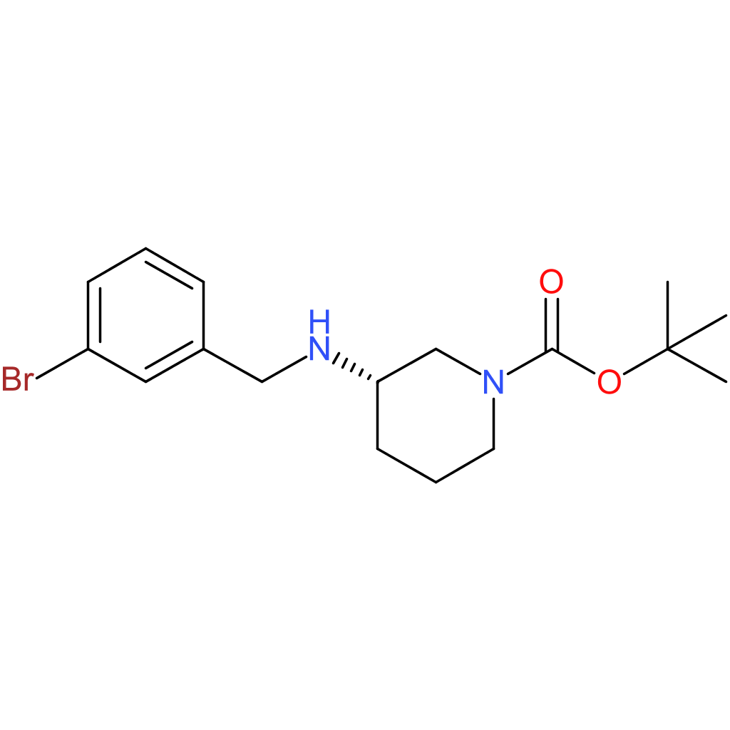 (S)-tert-Butyl 3-{[(3-bromophenyl)methyl]amino}piperidine-1-carboxylate