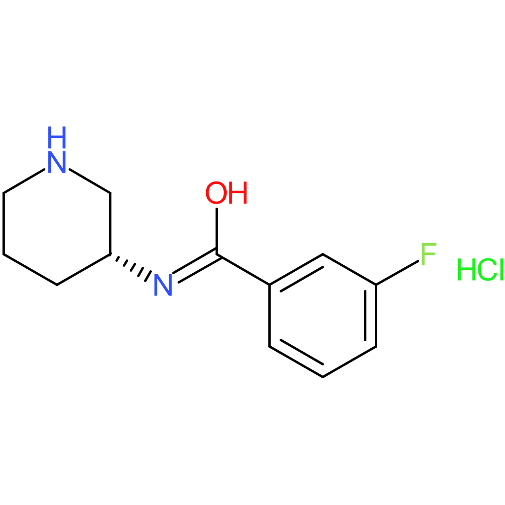 (R)-3-Fluoro-N-(piperidin-3-yl)benzamide hydrochloride