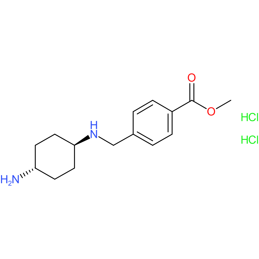 Methyl 4-{[(1R*,4R*)-4-aminocyclohexylamino]methyl}benzoate dihydrochloride
