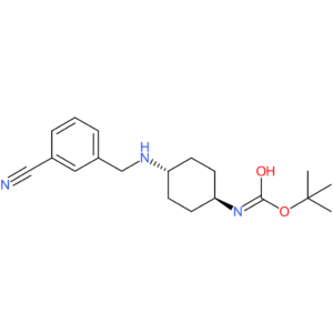 tert-Butyl (1R*,4R*)-4-(3-cyanobenzylamino)cyclohexylcarbamate